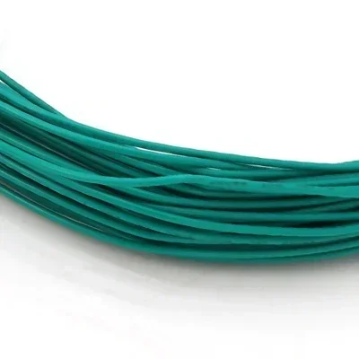 5Meters UL1007 Single Core Copper Wire 26 24 22 20 18 16 14 AWG PVC Insulation Solid Tinned Plating Line Electric Cable Line: green / 10 AWG