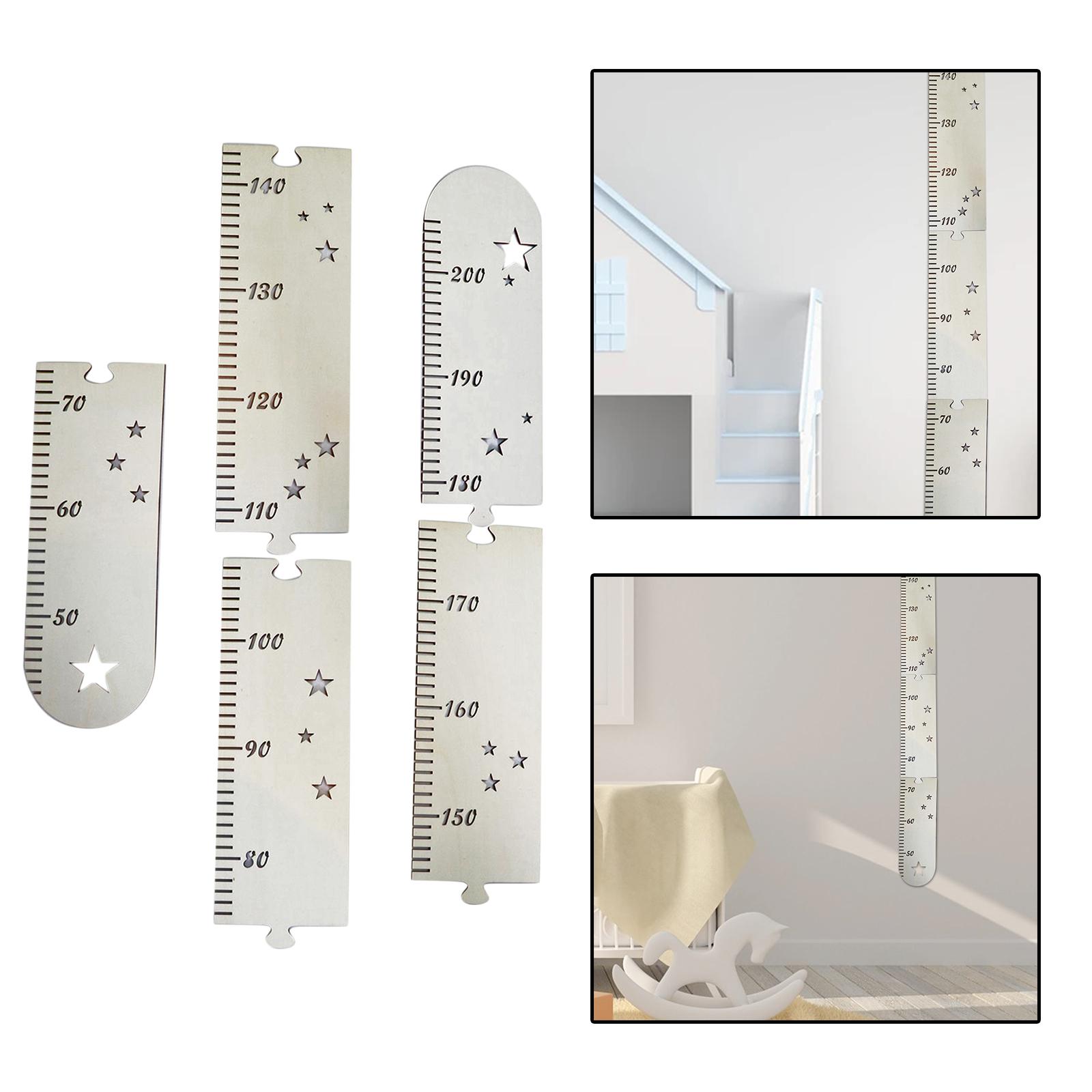 Tabla de crecimiento de madera, decoración del hogar, habitación de niños y niñas, pared de bebé a niño