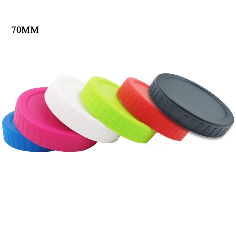 6 stuks herbruikbare glazen pot met deksel voor het vers houden van voedsel, plastic deksel en siliconen ring voor kookgerei en keukenaccessoires