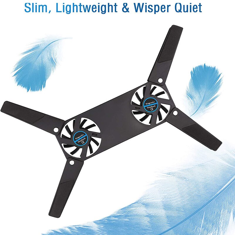 Laptop Cooling Pad,Dual Fan for Laptop Cooling,USB Folding Laptop Cooler Pad,Notebook Fan for Students & Business Man