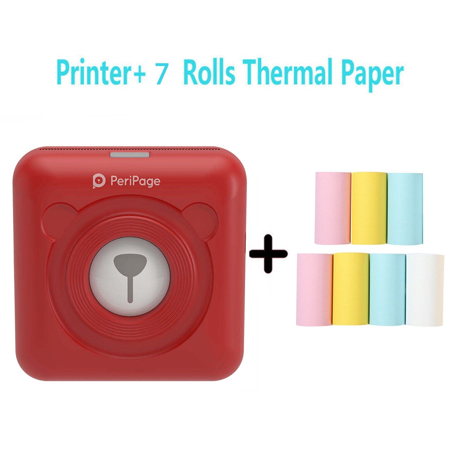 Pocket Photo Printer Mini Photo Bluetooth Wireless Sticker Printer For Mobile phone Android and iOS FOR: D