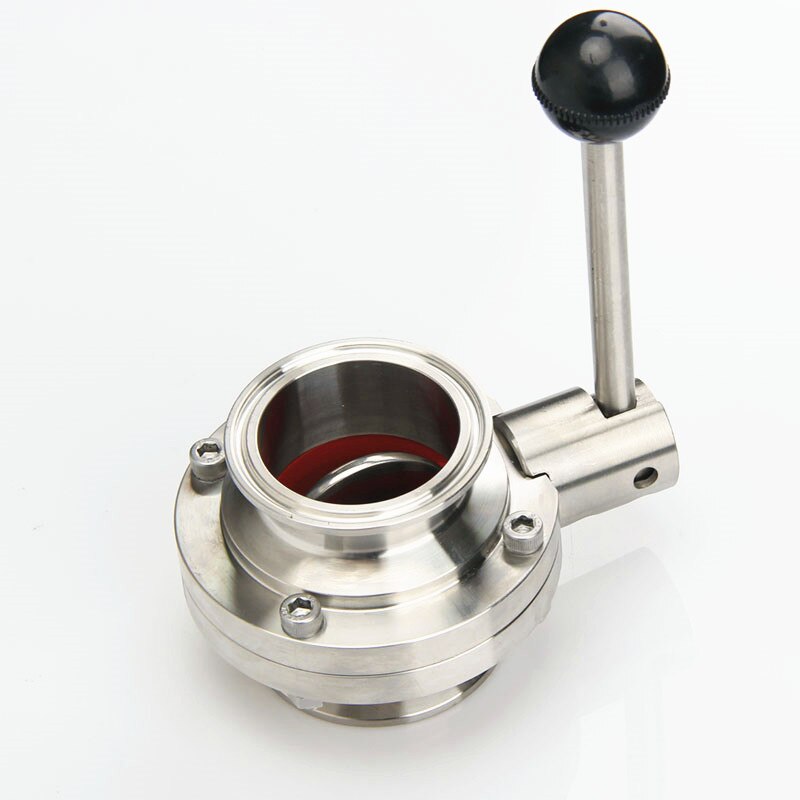 1-1/2" 38mm Stainless Steel 304 Sanitary 1.5" Tri Clamp Butterfly Flow control Valve Home Brew Beer Dairy Product