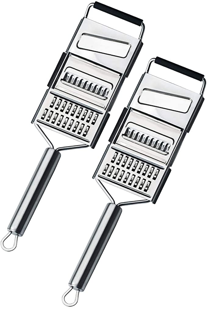 4 in 1 mandoline schaaf rasp groentesnijder wortel dunschiller kaasrasp groentesnijder keukenaccessoires groentegereedschap: 2- pack