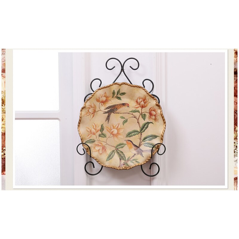 Decorative Home Decor Wall Rack for Plates and Artwork Metal Kitchen Rack