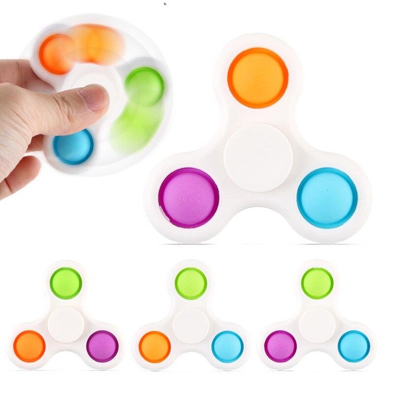 Fidget Toy Fidget Spinner Simple Dimple Relief Pop Sensory Antistress Toys For Kids Adults Early Educational Autism Special Need