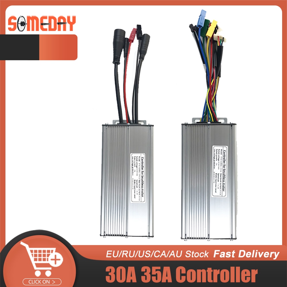 Een Dag Kt Controller 36V/48V 30A/35A Elektrische Fiets Controller Voor Ebike 1000W 1500W hub Motor Wiel