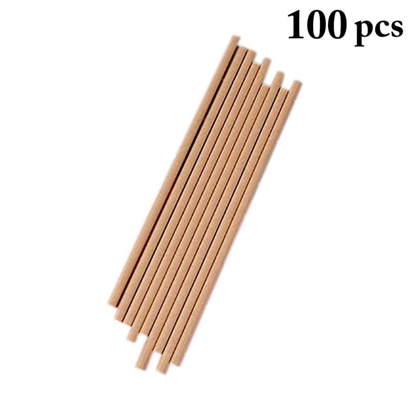 100 Stuks Drinken Papier Rietjes Natuurlijke Wegwerp Rietjes Effen Kleur Rietjes Vruchtensap Rietjes Drinken Levert Bar Gereedschap
