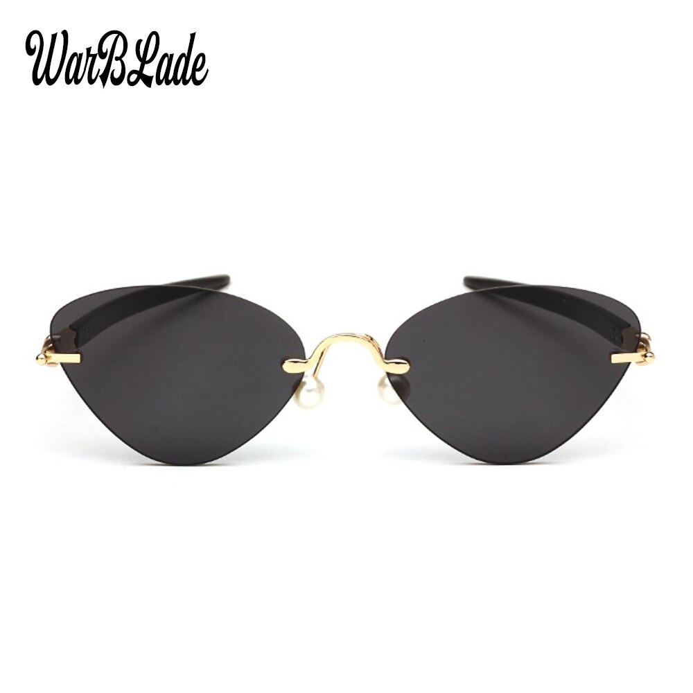 Eyeglasses Rimless Cat Eye Clear Lens Glass Transparent Eye Glasses Frames For Women Eyewear Optical Spectacles