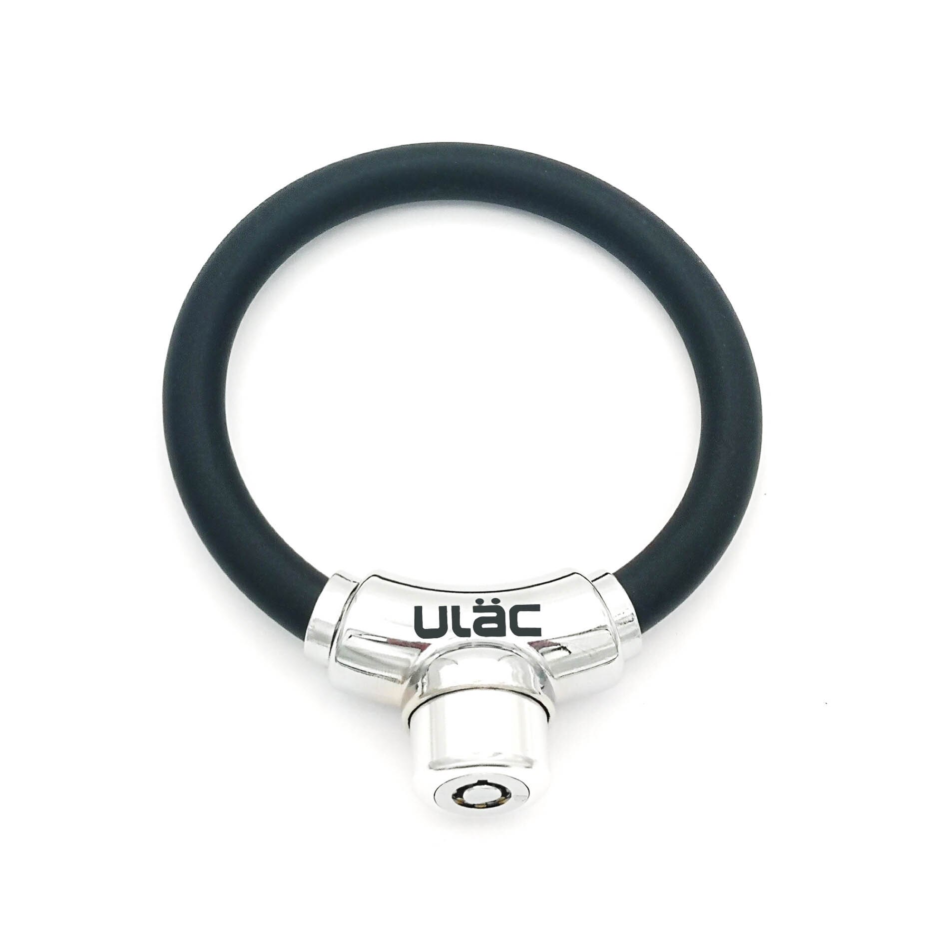 ULAC blokada rowerowa drut stalowa linka blokada podkowa pierścień zabezpieczający blokada akcesoria robić jazdy na zewnątrz kolarstwo sportowe części rowerowe: czarny