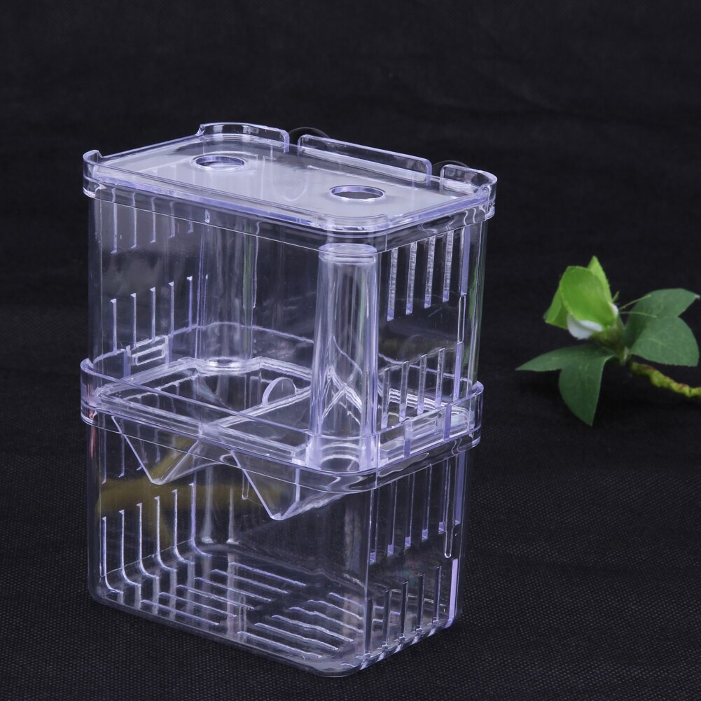Multi-Function Double Layer Fish Tank Acrylic Fish Breeding Isolation Box Dual Layer Incubator for Fish Tank Aquarium