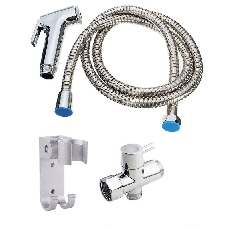 Bidet Shower Toilet Spray Shower Ducha Hygienic Handheld Bidet Toilet Douche Shower Douchette Toilette Douche Portable Bidet: bidet set9