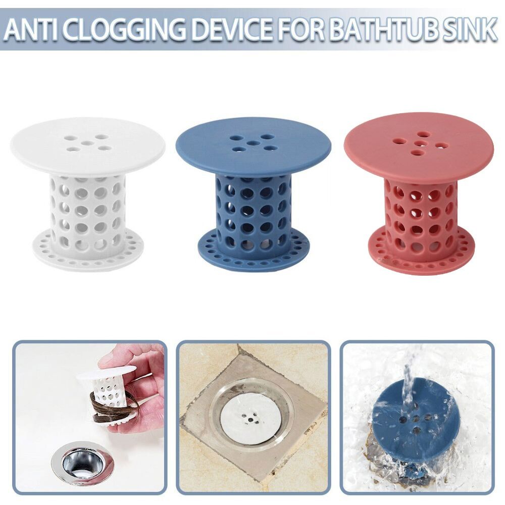Drenaje de suelo de goma para ducha, tapón de goma duradero para el fregadero del baño, Colector de pelo, Protector de desagüe para bañera