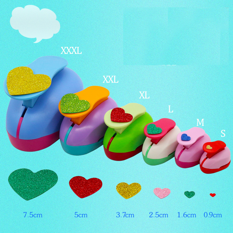 Heart Star shape EVA foam punch paper punch for greeting card handmade Scrapbook Handmade puncher