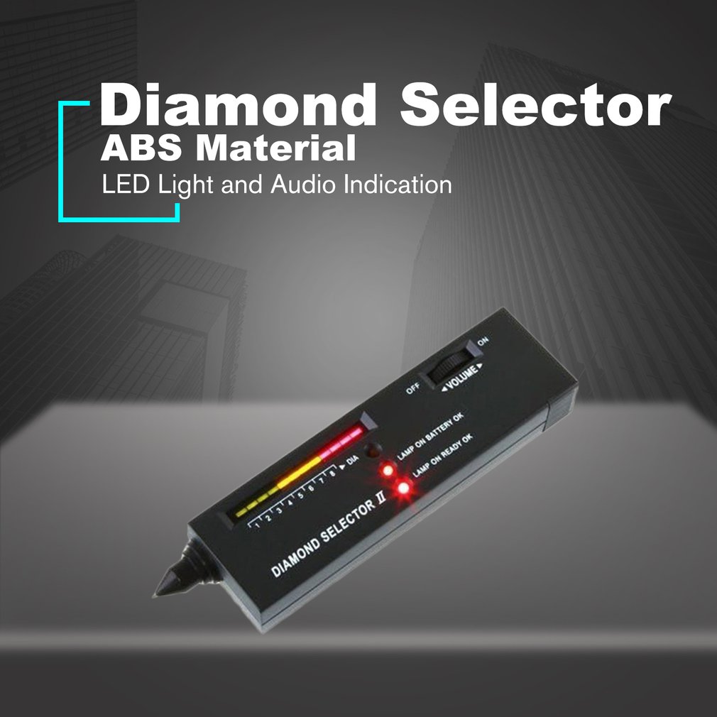 Diamond Gems Tester Pen Portable Gemstone Selector Tool LED Indicator Accurate Reliable Jewelry Test Tool