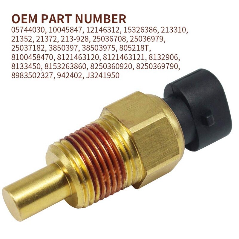 Koelvloeistoftemperatuursensor 213-928 Voor 1988-2006 Chevrolet Gmc En Pontiac 15326386