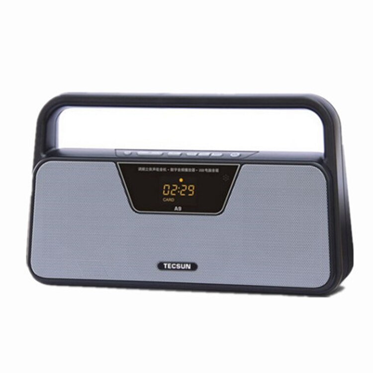 Original TECSUN A9 FM Radio Estéreo recepción LED Digital reproductor MP3 ordenador altavoz Radio receptor portátil Radio