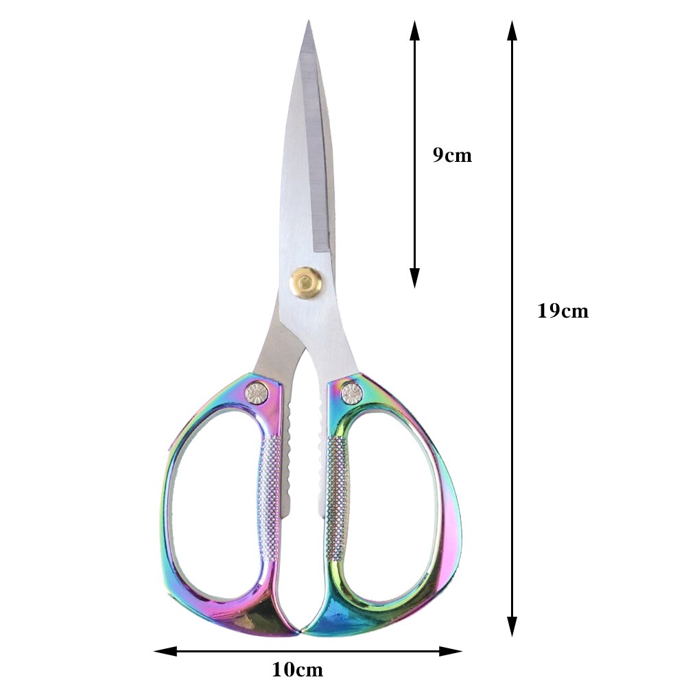 sewing powerful cloth tailor's scissors embroidery scissors home office kitchen cooking scissors wire cutters: 19CM