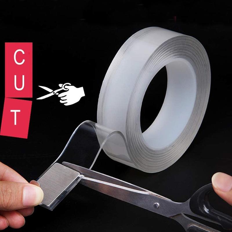 1M/3M/5M Tape Dubbelzijdig Magic Tapes Transparante Notrace Herbruikbare Waterdicht Plakband Reinigbare home Band Lijm