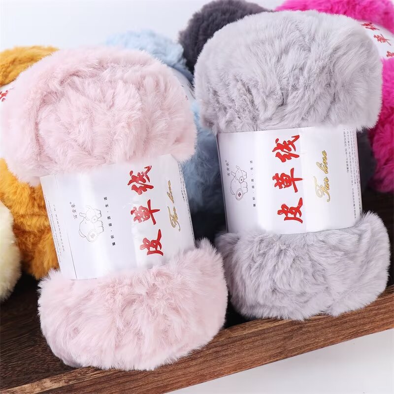 1Pc 100g Super Chunky Bont Garen voor hand breien pluizig zacht warm Gehaakte lijn om trui jas Sjaal Hoed lange pluche draden