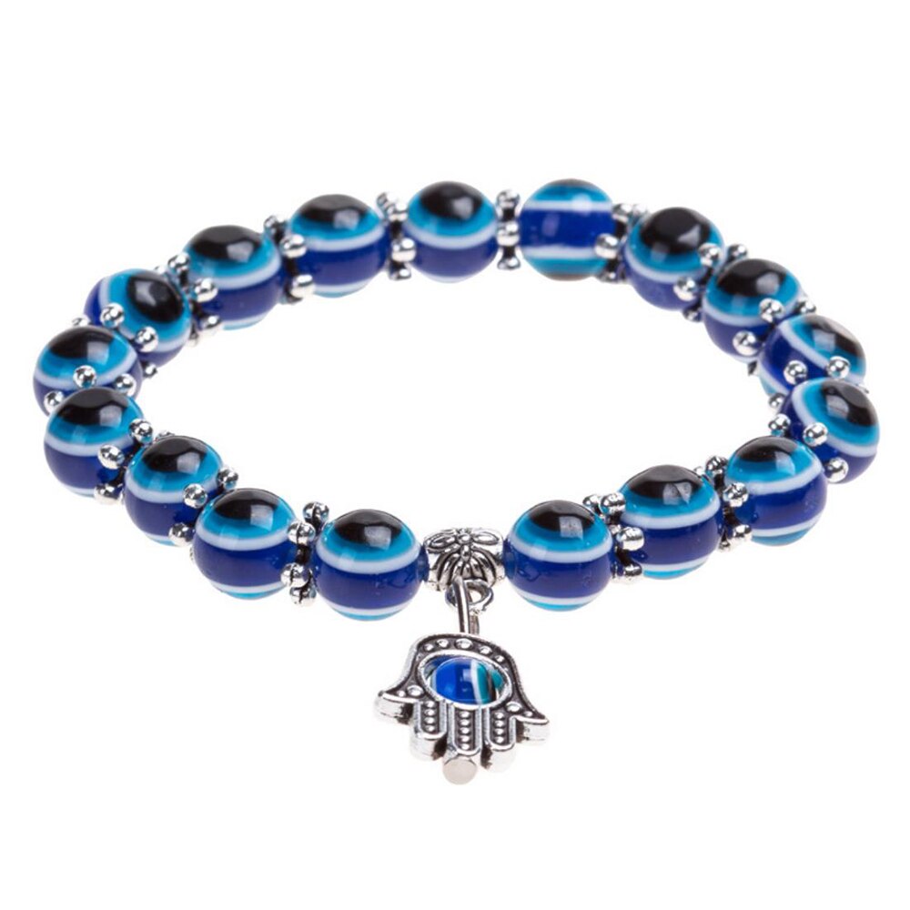 Blue Eyes Armbanden Vintage Fatima Hand Duivel Ogen Armbanden Voor Trendy Sieraden