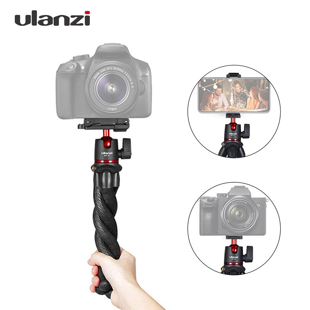 Ulanzi MT-11 flexibel Krake Stativ 1/4 Zoll Schraube 2-in-1 Einstellung Kugelkopf für Smartphone DSLR SLR Kamera