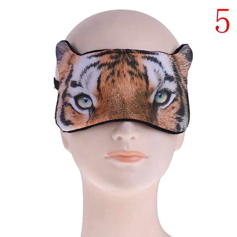 Leuke Eyepatch Slaapmasker Reizen Eye Cover Rest Eye Band Sleep Aid Kids Eye Blinddoek Slaap Oogmasker Katoen 3D dier Eyeshade: type 5