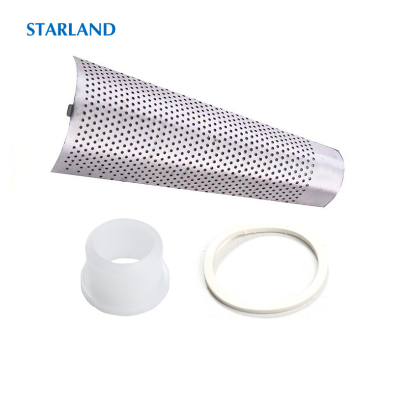 Rvs Zeef Filter Scherm Afdichting Ring Plastic Mouw Onderdelen Voor Handmatige Tarwegras Sapcentrifuge Accessoires