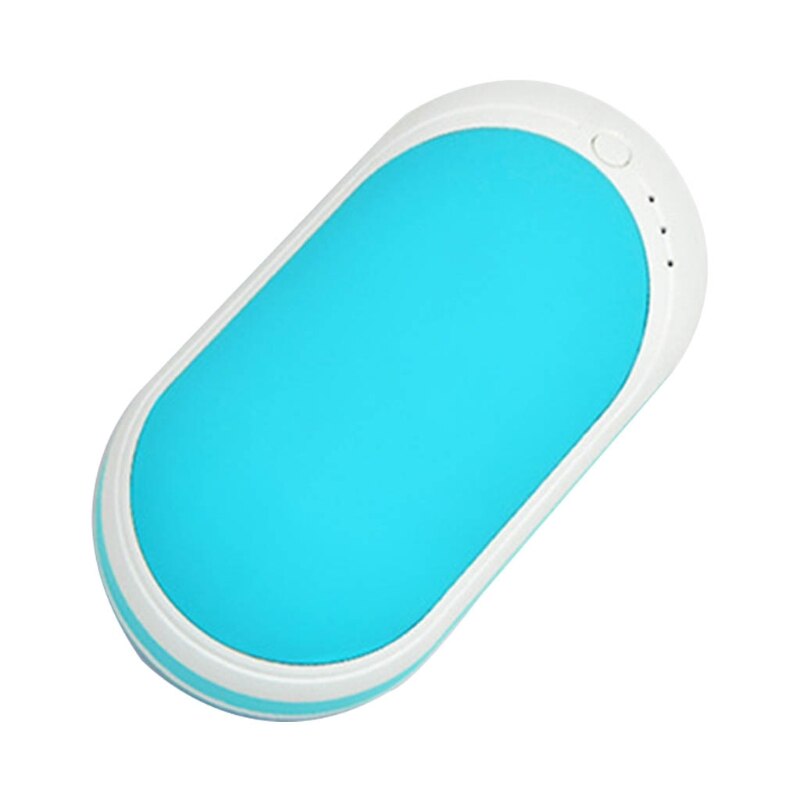 Mini scaldamani elettrico portatile per bambini potenza di ricarica USB inverno caldo ricaricabile multifunzione attività duratura: Cielo Blu