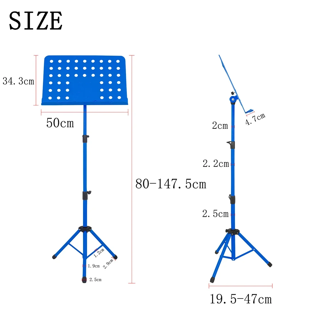 Notenständer, zusammenklappbar, Notenständer, Stativhalter, Aluminiumlegierung, faltbarer Notenständer für Gitarre, Violine, Klavier: Licht Gelb
