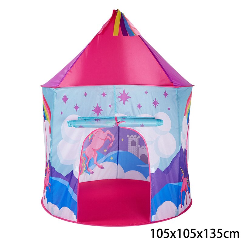 Portable Children's Tent Ball Pool Camping Toy Tent for Kids Castle Play House Children Animal House Shape Best Beach Tent: Style 13