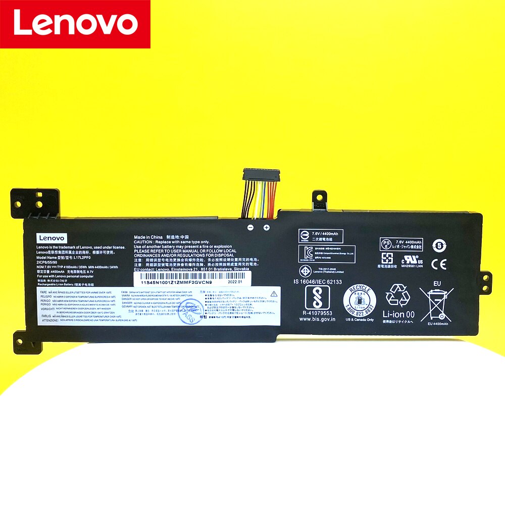 Original Lenovo IdeaPad 330G 330-15ARR 330-15ICN L17D2PF1 L17M2PF0 L17M2PF1 L17M2PF2 L17L2PF0 Batterie D&#39;ordinateur Portable