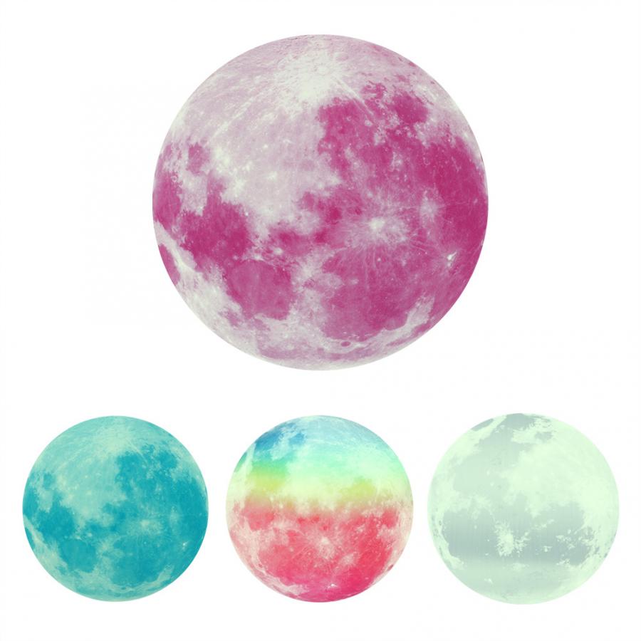 30 cm Lichtgevende Maan Vorm Gloeiende Muursticker Interieur voor Kinderkamer Slaapkamer Glow Stickers