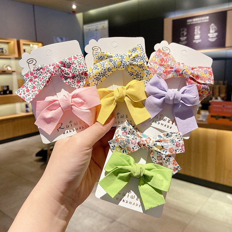 Accessori per capelli per bambini per bambina fiocco floreale forcina per bambini carino principessa fiore Clip