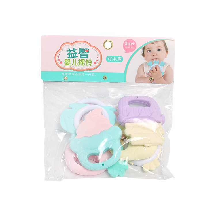 Nacimiento Bebe Baby Bijtring Baby Speelgoed Voor Tanden Siliconen Dier Kralen Geboorte ~ 24 Maanden Peuter Baby Speelgoed Geboorte Ketting