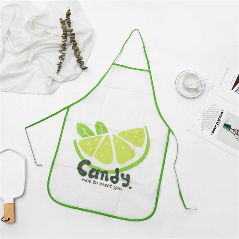 1 Uds. Delantal para mujeres delantal de fruta bonito sin mangas impermeable y a prueba de aceite delantal cocina utensilios de cocina