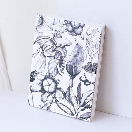 Cuaderno de dibujo artístico para artistas, cuaderno de bocetos en blanco de 16K, 120 hojas, libro de diario de pintura para estudiantes, suministros de arte: D