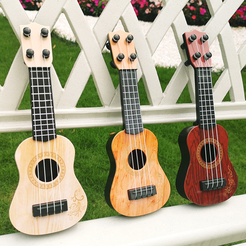Mini Gitarre 4 Saiten Klassische Ukulele Gitarre Spielzeug Musik Instrumente für freundlicher freundlicher Anfänger FrüHenne Bildung Kleine Gitarre