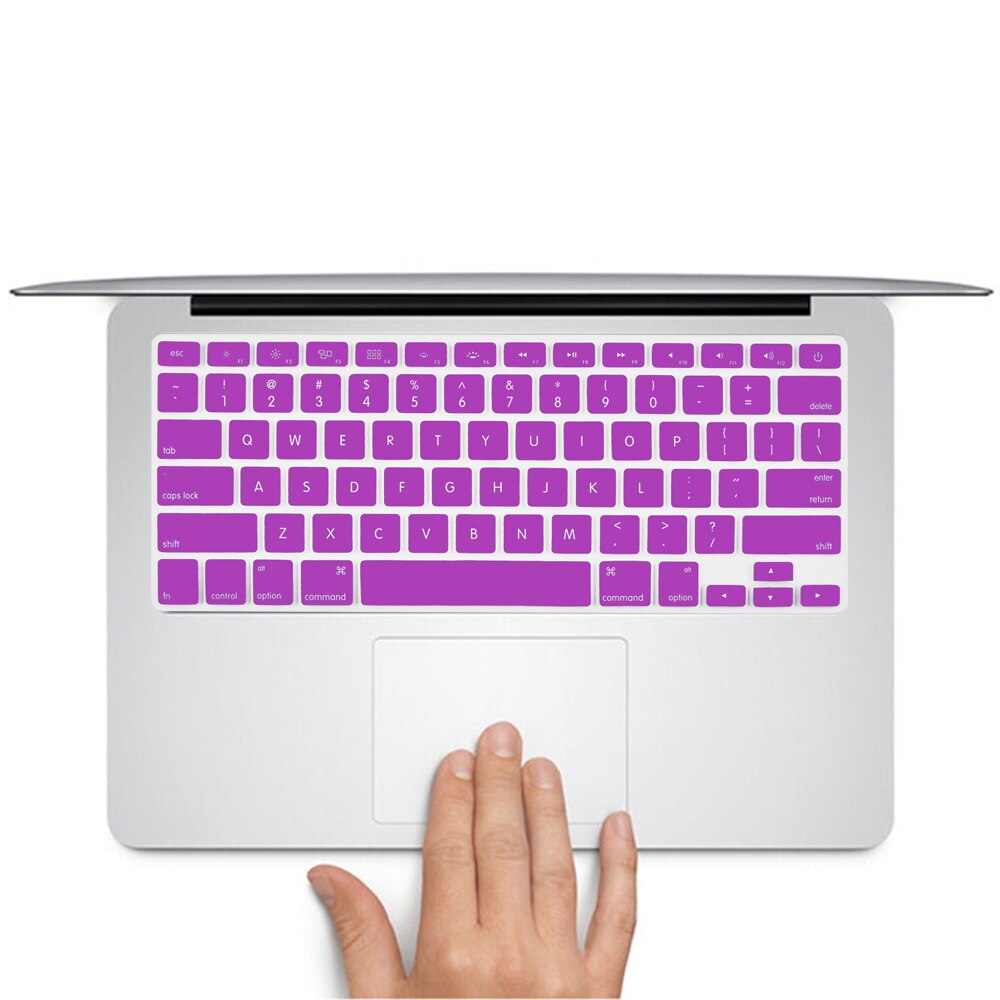 Laptop Keyboard Cover for Macbook Air 13 Inch A1369 A1466 A1342 / Pro 13" A1278 A1425 A1502/ Pro 15 InchA1286 A1398 Soft Silicon: Purple