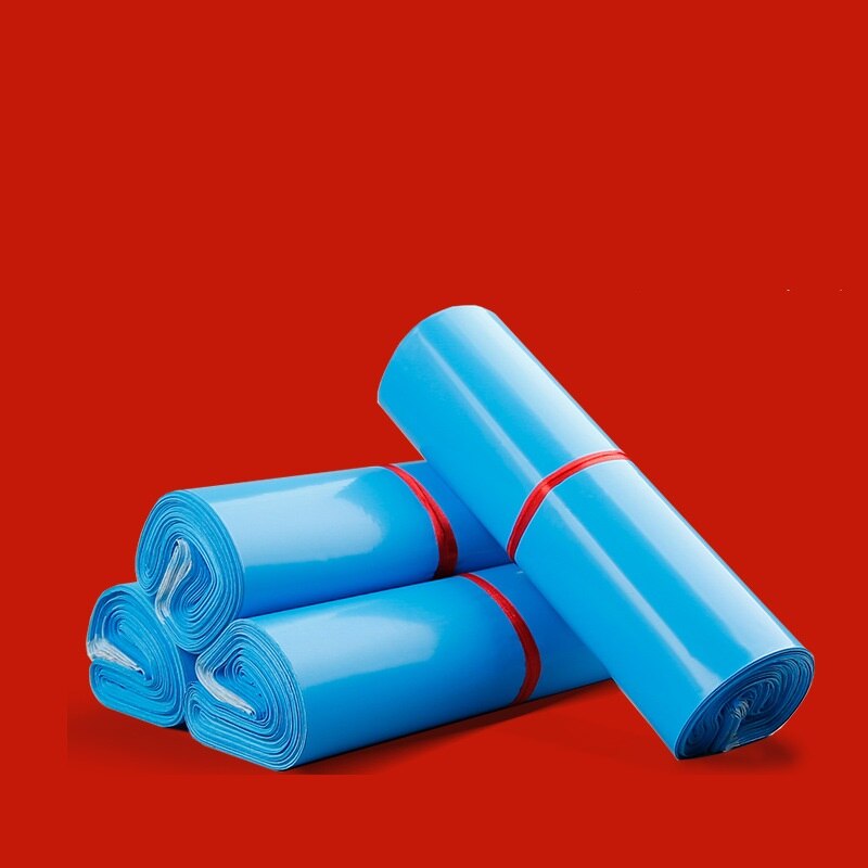 100Pcs Blauwe Kleur Meduim Dikke Express Zak Plastic Opslag Zending Verpakking Zakken Pakket Tassen Voor Business Doos