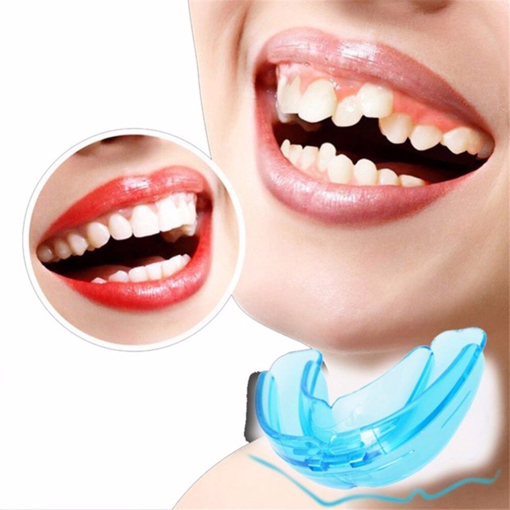 2Pcs Soft Orthodontic Brace Buck Teeth Retainers Boxing Tooth Protector Dental Mouthpieces Orthodontic Appliance Trainer