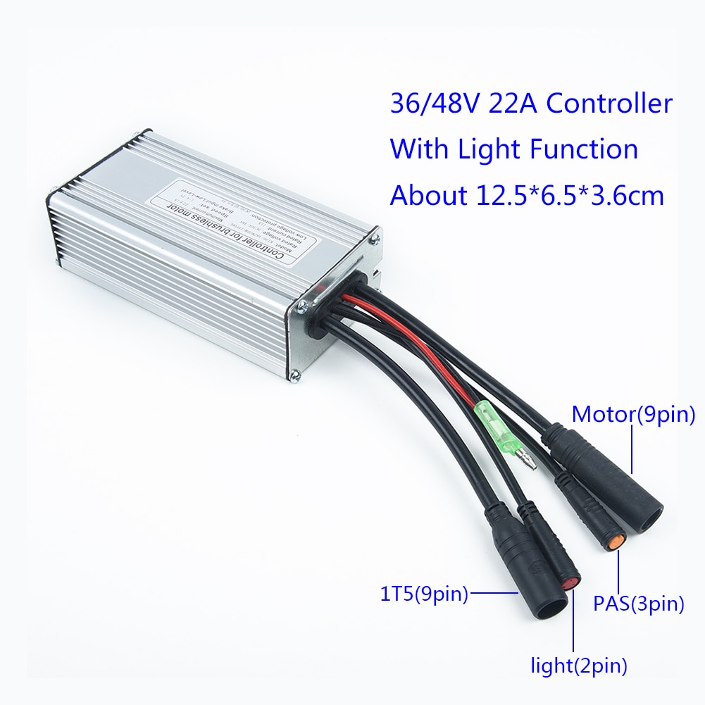 36V/48V 500W BLDCM Controller Electric Bike KT-22A Square Wave Controller 9 Tube Waterproof Rated Voltage Ebike