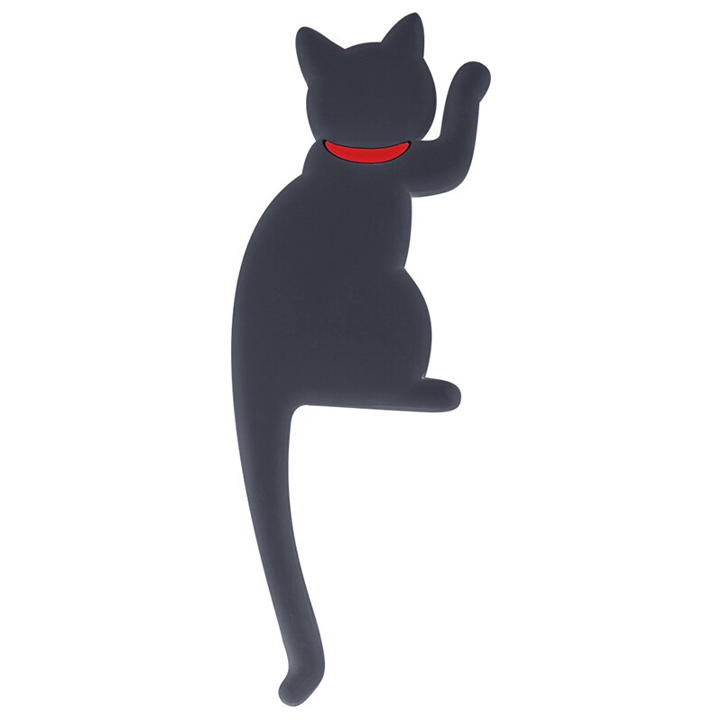 Cute Cat Magnetic Wall Mount Keys Hook Multifunction Refrigerator Sticker Fridge Magnet Decor Hanging Hook: 03