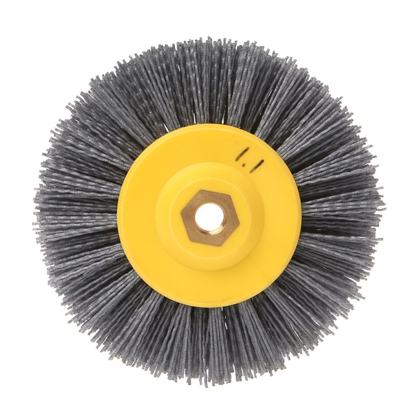 Brosse Fil Acier Inoxydable Sertie Pour Meuleuse Établi - Outil Abrasif Ébavurage, Polissage, Dérouillage Métal (25,4 Cm)
