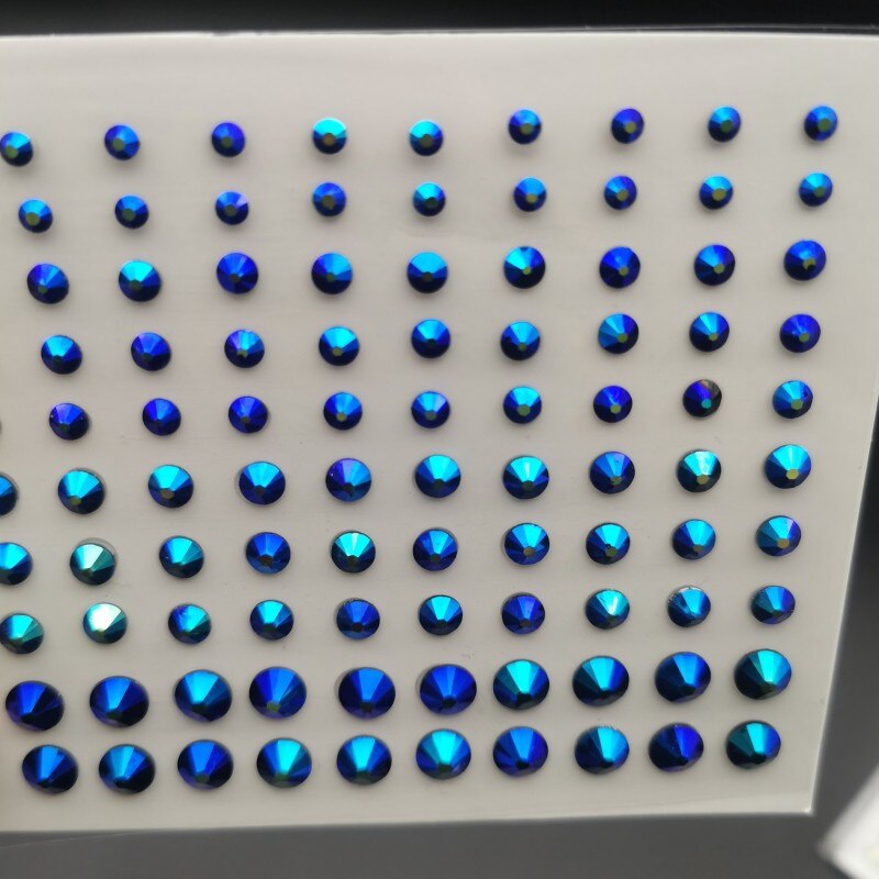 1 ark øjne ansigt makeup diamanter festival kropsdekoration krystal midlertidige tatoveringer juveler klistermærker selvklæbende rhinestones: 05