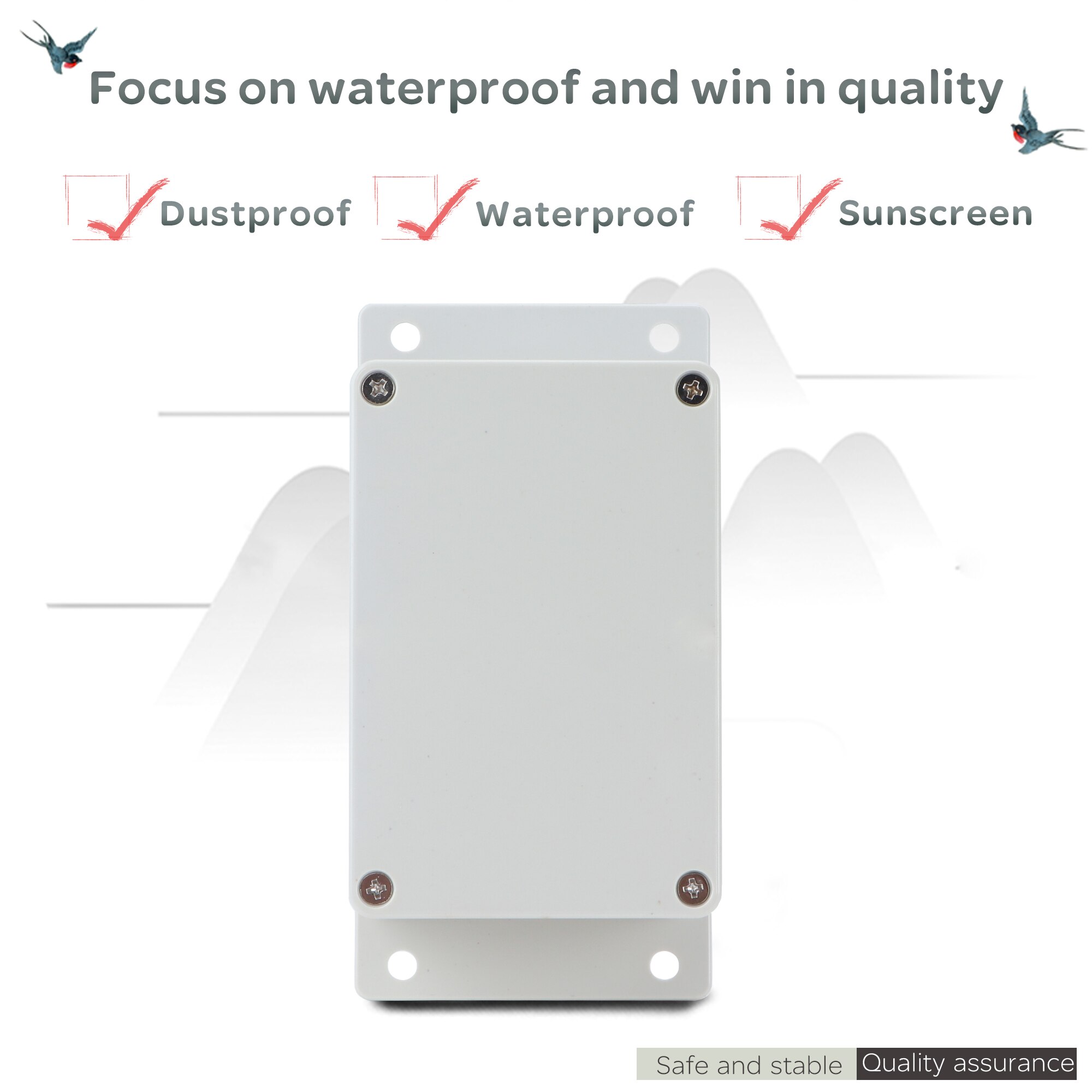 IP65 ABS plastic waterproof case electric box junction box electronic engineering instrument box junction box