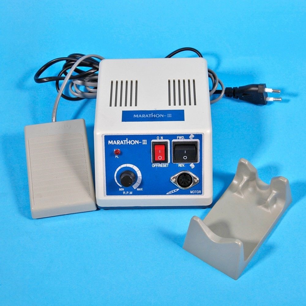 Dental Lab E-TYPE micromotor polish hand piece with contra angle & straight handpiece SEAYANG MARATHON 3 + Electric Motor