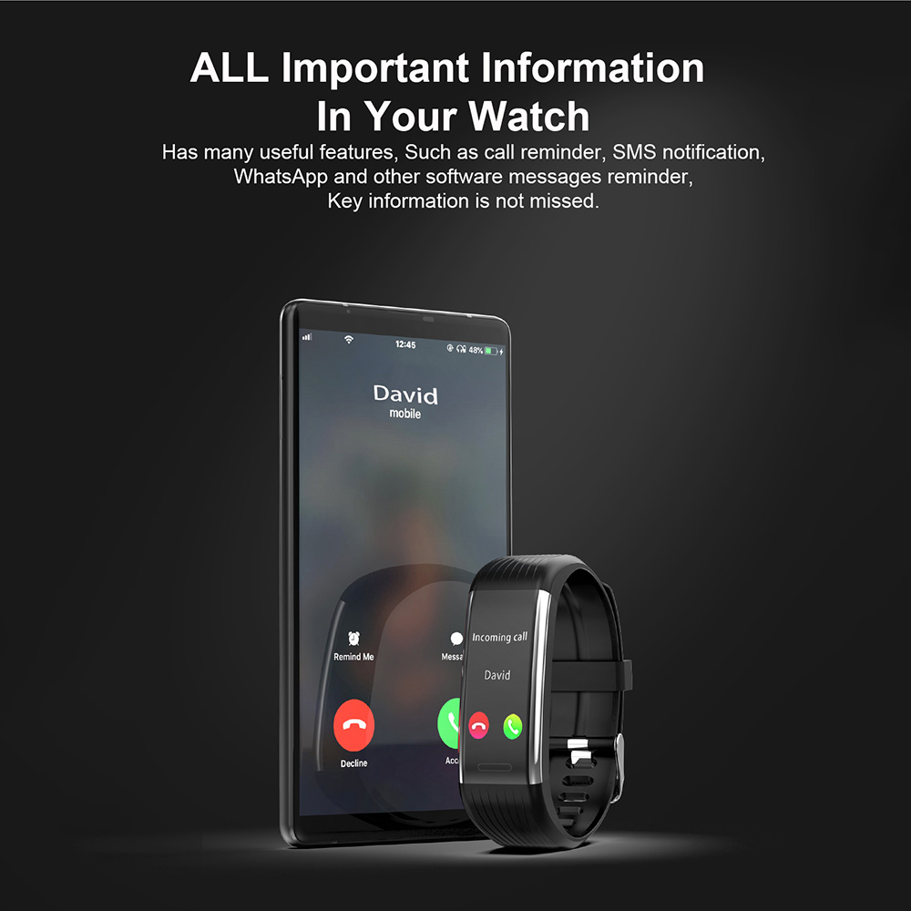 Smart Sport Bracelet Waterproof Fitness Watch Tracker Intelligent Exercise Machine Bracelet Color Screen Heart Rate