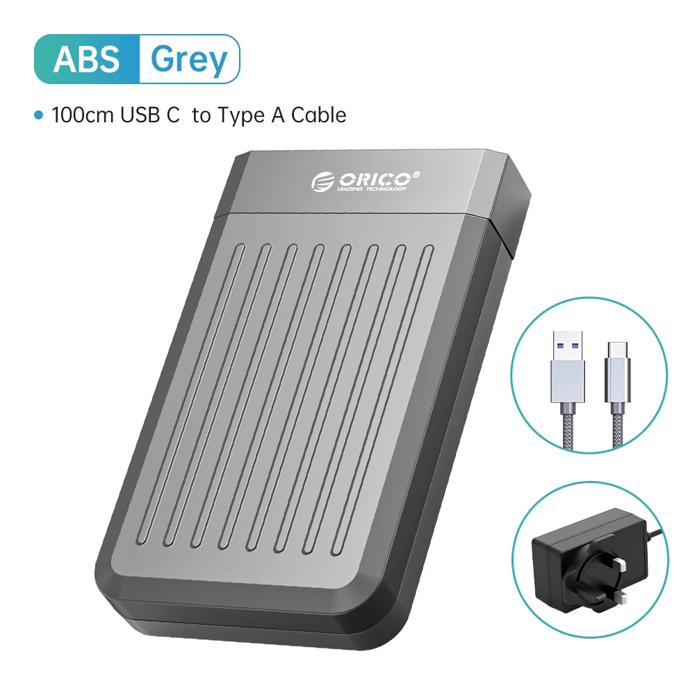 Orico Hdd Case 3.5 "Harde Schijf Behuizing Usb Type C Sata 6Gbps Voor Ssd Hdd Externe Harde Schijf Case Ondersteuning Uasp 18Tb