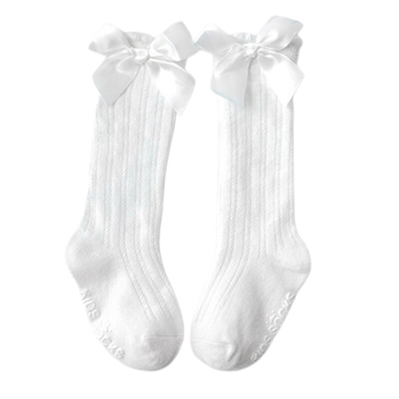 0-4Y calzini alti al ginocchio per bambini addensati invernali neonate ragazzi neonati calzini da pavimento in cotone morbido calzini lunghi per bambini: white 1pairs / 0-2Y