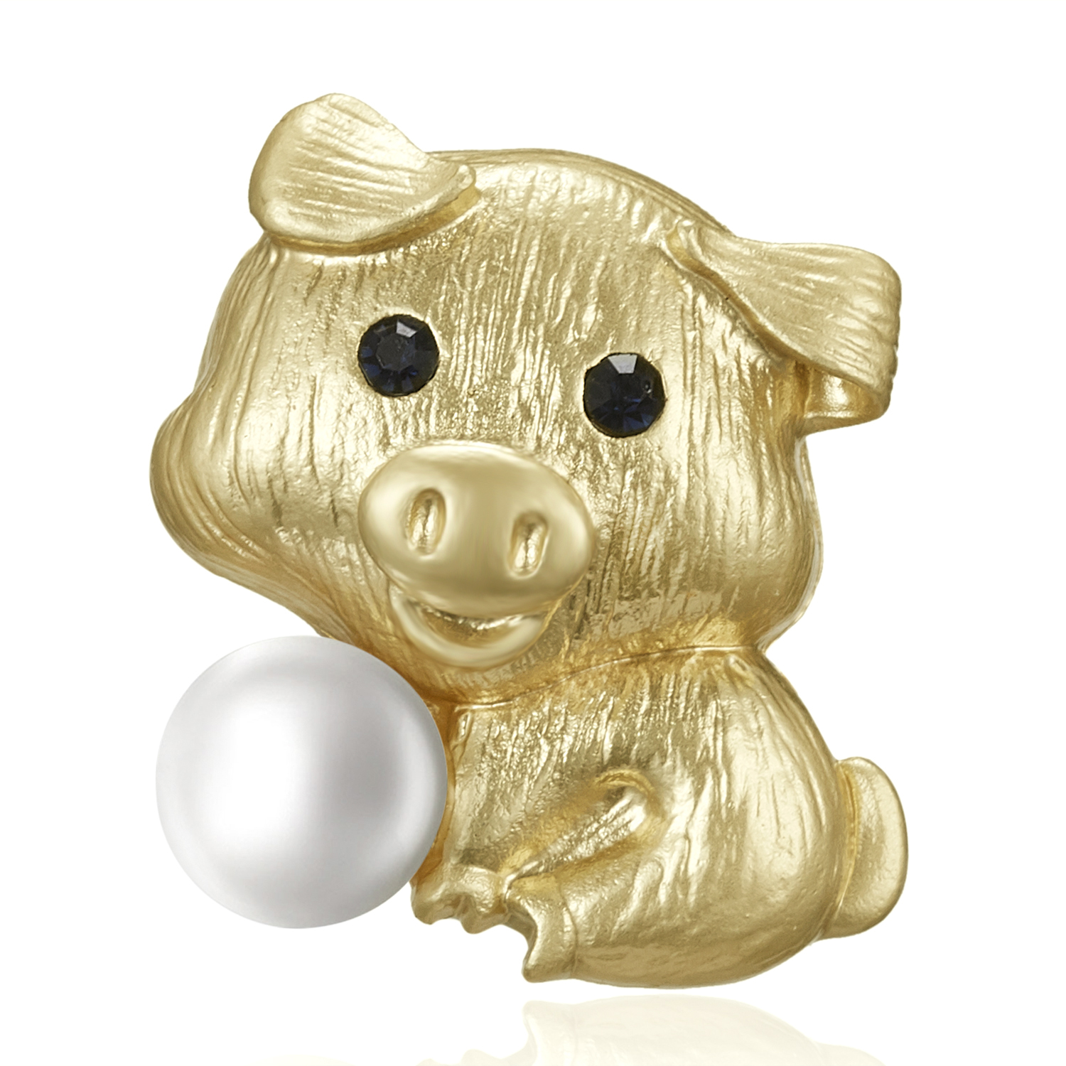 Rinhoo Gold Plated Gesimuleerde Parel Druif Broche Pins Voor Vrouwen Of Bruiloft Decoreren Zodiac Broche Symbolische Dieren